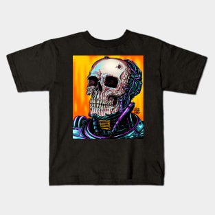 Cyborg Skull Kids T-Shirt